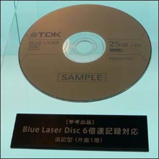 Записываемый диск Blue Ray 6x от TDK