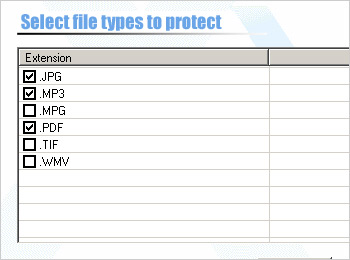 Защита файлов определенного типа в программе AutoLock Wizard